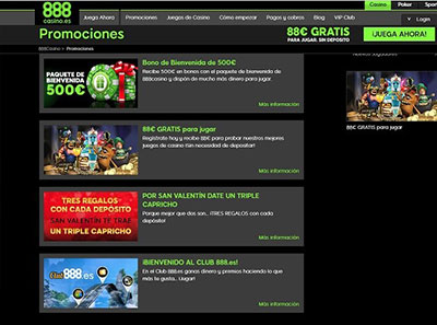 888 casino promociones