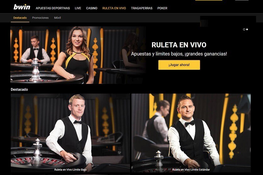 bwin ruleta en vivo