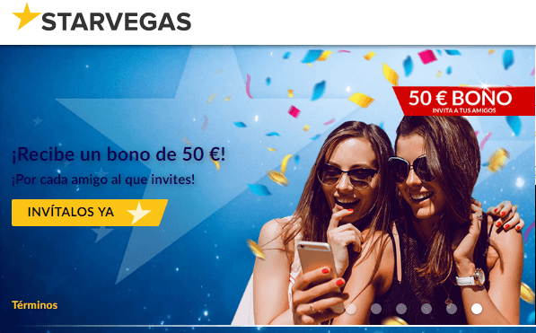 Bono de bienvenida Casino Starvegas de hasta 200 euros